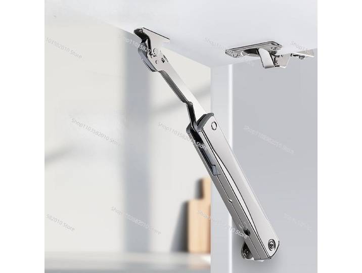 Tige de support hydraulique pour armoire, porte relevable, butée réglable, vérin télescopique