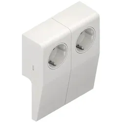 HKL, Steckdose, Geräteträger SL-K 2f rws 70x20mm 2x Steckdose 2x Steckdose