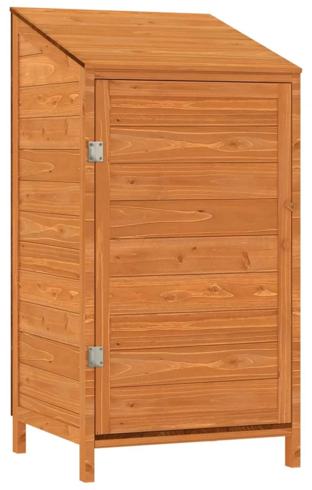 Gartenhaus aus Holz - 55x55x112 cm, braun - Aus massivem Holz - Wasserdicht