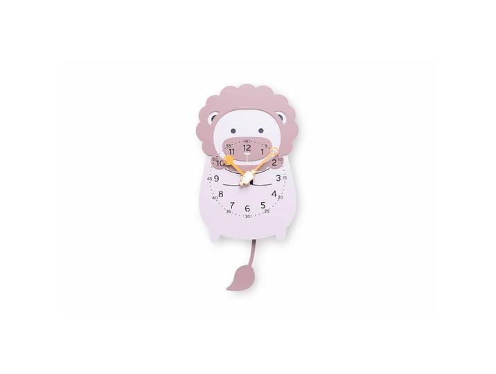 Onzeno Wanduhr Design Beige 29/57 cm, Pink, 28.7x57x1 cm, Dekoration, Uhren, Wanduhren