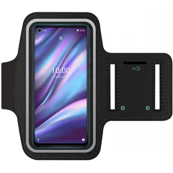 SmartFitness Wiko View 5 Plus Handy Sport Armband, Smartphone Sportarmband, Schwarz