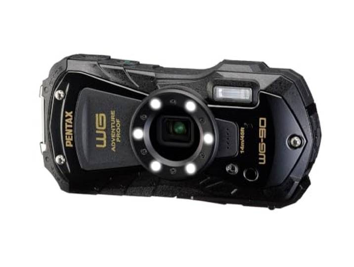 PENTAX WG-90 Zwart - Waterbestendige digitale compactcamera, ontworpen voor gemakkelijke onderwaterfotografie tot een diepte van 14 meter