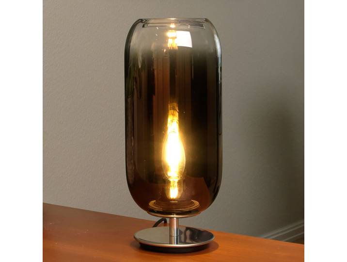 Gople Mini Lampe de Table Bronze - Artemide - Salon / séjour - Design - Verre - Avec abat-jour