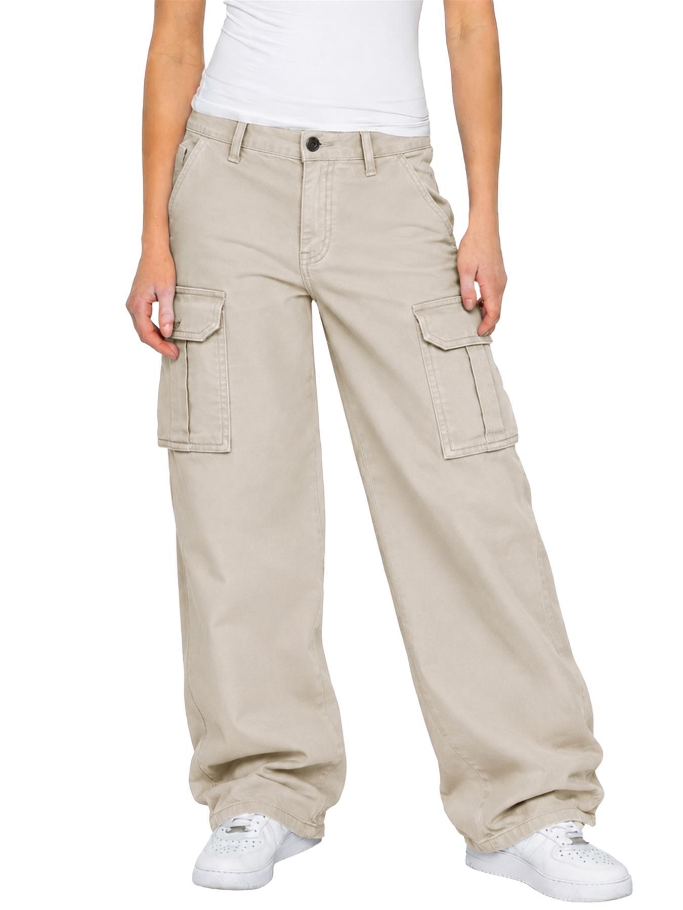 Enzo | Damen Cargo Baggy-Hosen