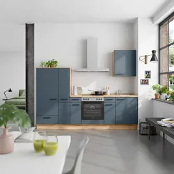 Küchenleerblock Easytouch Low o. Geräte Blau