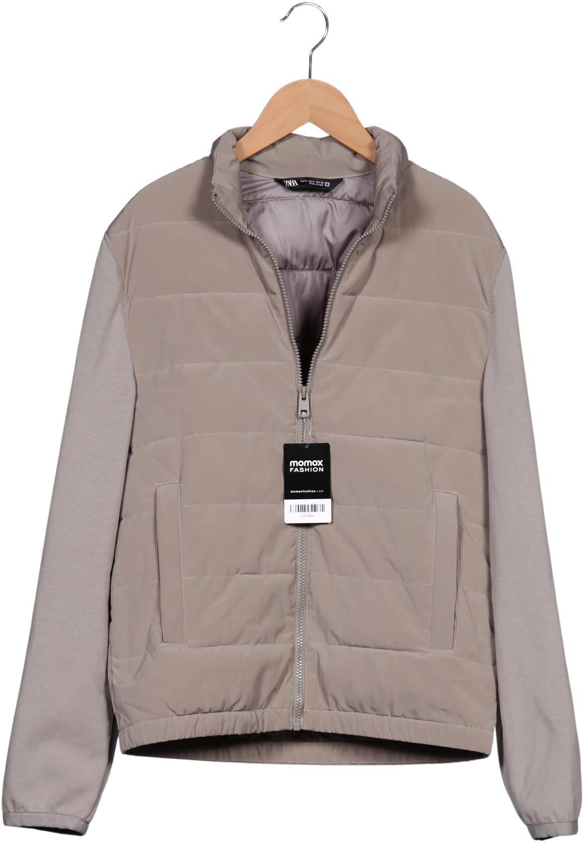 Zara Damen Jacke, Grau, Gr. S, Baumwolle / Elasthan / Mohair - Second Hand