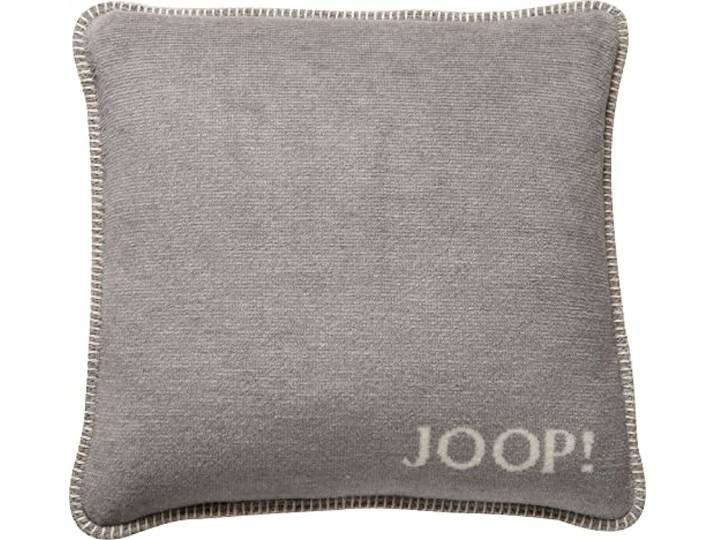Joop, Kissen Uni Doubleface Silber-Natur Baumwolle/Polyacryl, Maße: 50cm x 50cm, 754639