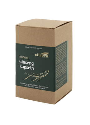 allcura Naturheilmittel GmbH GINSENG 500 Kapseln 100 St 17921649