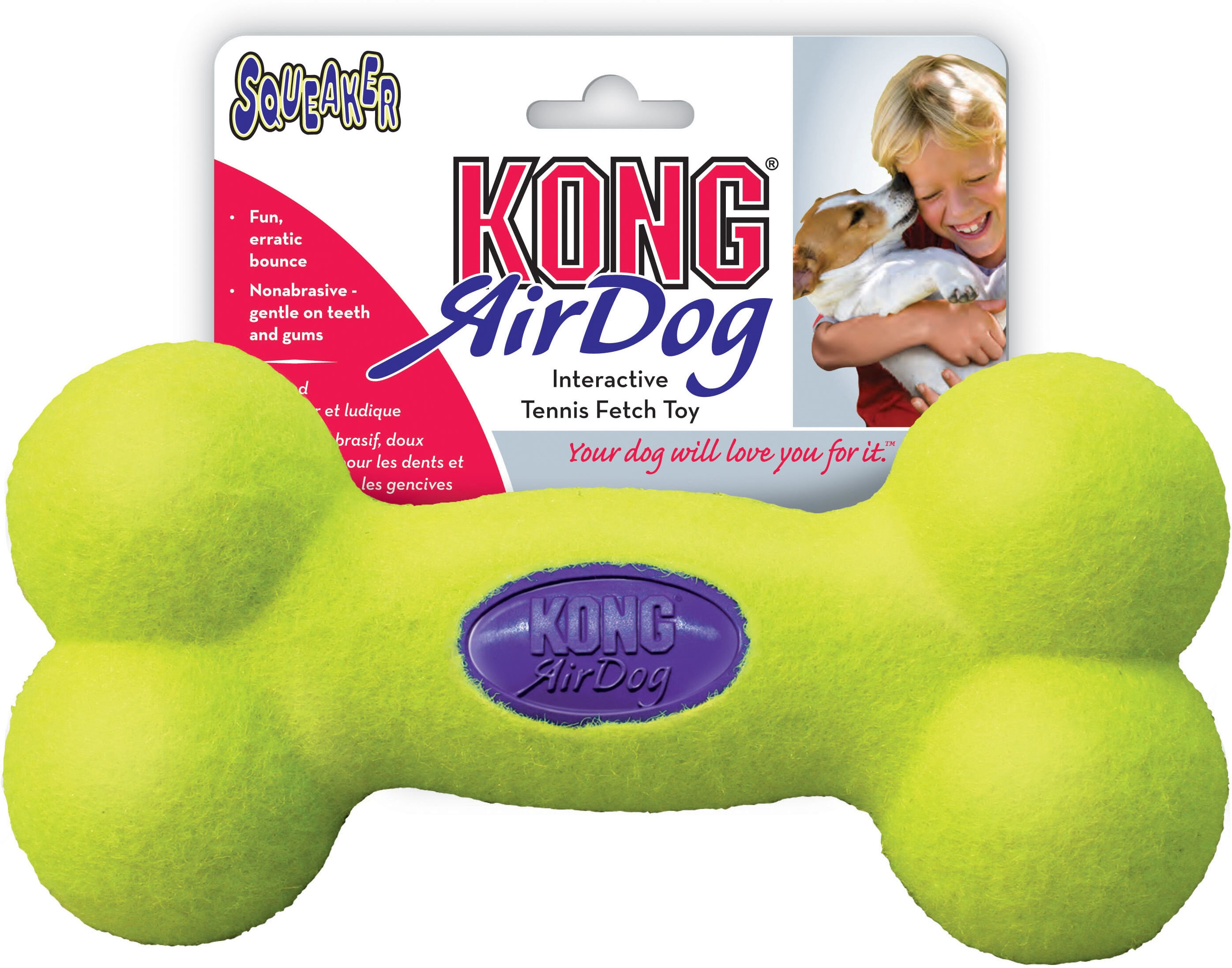 KONG Airdog Squeaker Bone Medio M
