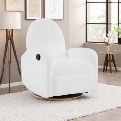 Recliner Chair with Smooth Rocking Function, Adjustable Reclining Backrest & Side Pockets for Living Room