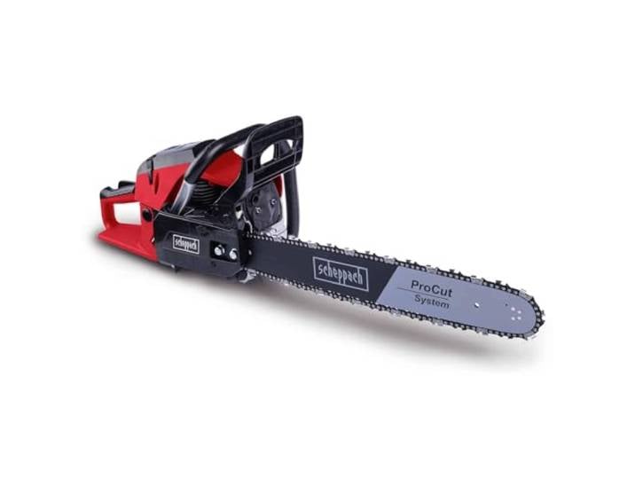 Scheppach Tronçonneuse thermique PCS53 2\,7 CV 20\ /51cm Guide et chaîne Moteur à essence 2 temps de 53 cm³ Longueur de guide-chaîne 20\ /51 cm Lubrification automatique de la chaîne