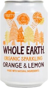 Whole Earth Refresco Sem Açúcar Bio Laranja Limão 24 Unds 330 ml Laranja-Limão