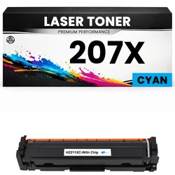 Toner kompatibel für HP W2211X(207X) Color LaserJet Pro M255dw/M282/283fdw in Cyan