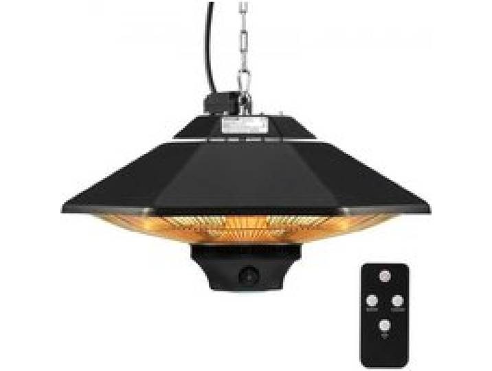 VEVOR Chauffage extérieur terrasse, 2000 W, radiateur infrarouge de plafond suspendu électrique avec télécommande, protection IP34, chaîne réglable, chauffage pour porche, intérieur, salle à manger