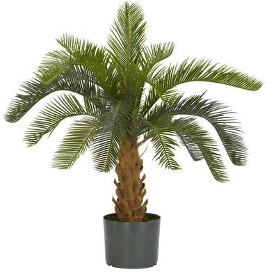 Nearly Natural Cycas Palm Silk Plant - Green