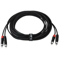 Klang Twin Audiokabel, 6 Meter 2x Cinch, male - 2x Cinch, male - Audiokabel
