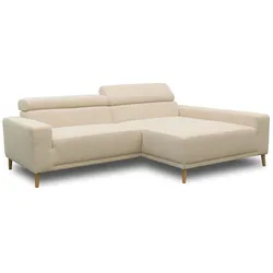 Domo Sofa »Malmö« - 248x172x72cm - creme -