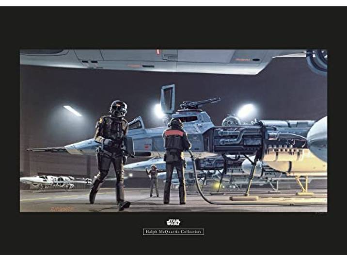 Komar Star Wars Classic RMQ Yavin Y-Wing - Größe: 70 x 50 cm, Wandbild, Poster, Kunstdruck (ohne Rahmen)