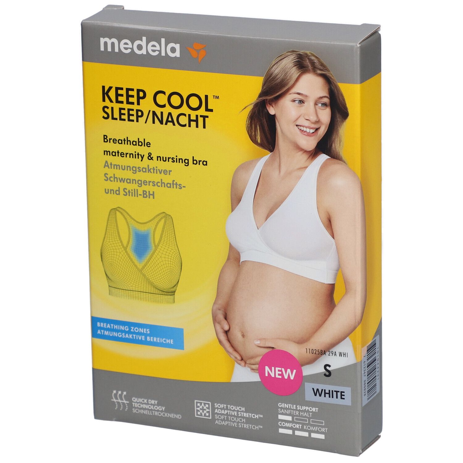 Medela Keep Cool Schlaf BH S weiß 1 St Bustier