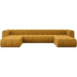 WOHNLANDSCHAFT modulares Sofa Joren-U2 - 410x177x70 cm Senfgelb
