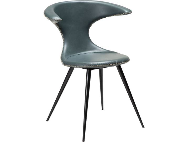 DAN-FORM Stuhl 2er-Set Flair green Kunstleder