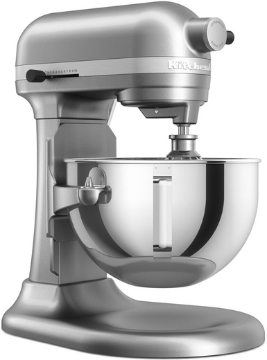 KitchenAid Heavy Duty 5KSM55SXX-ECU Argent - Batteur mélangeur planétaire