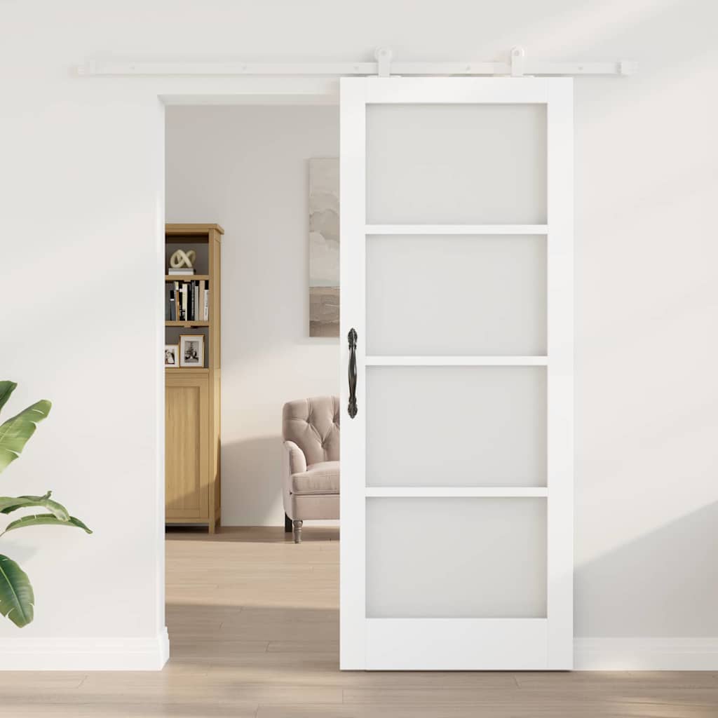 vidaXL Porte coulissante ORKDAL 83 x 211 cm Blanc
