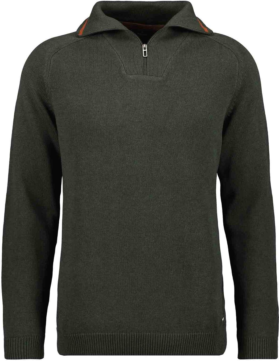 Troyer RAGMAN, Herren, Gr. 56, grün (khaki, 308), Strick, 100% Baumwolle, Pullover Troyer khaki, 308 56