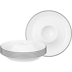 Seltmann Lido Black Line Eierbecher, Eierbecher, Weiss