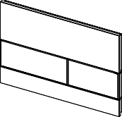 TECE TECEsquaresquare Betätigungsplatte 9240804 Glas mintgrün, Tasten Edelstahl gebürstet