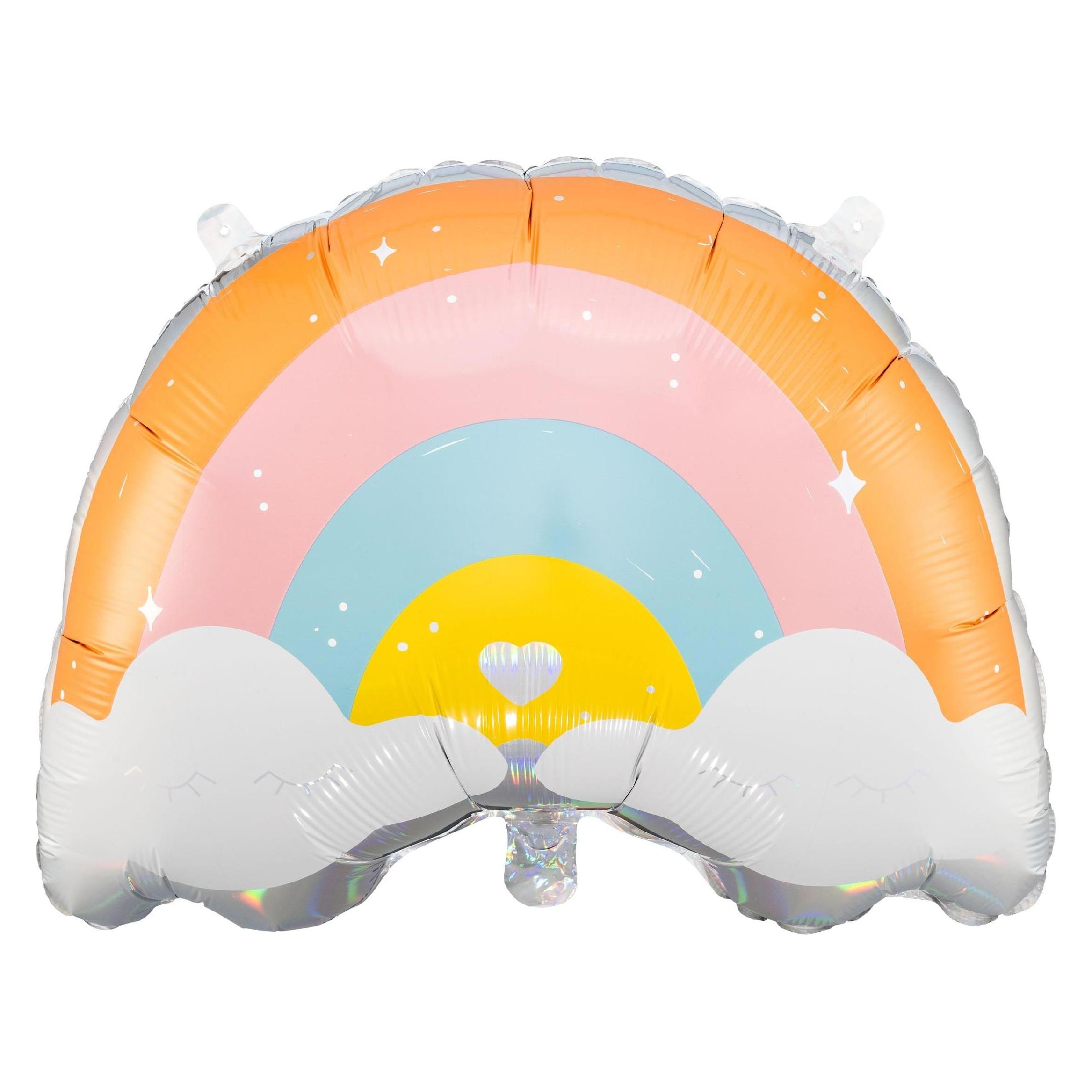 Partydeco Folienballon Rainbow Mehrfarbig (1x) (FB96)