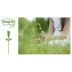 Post-it® Recycling Z-Notes/R3301B, gelb, 76x76mm , Inh. 6