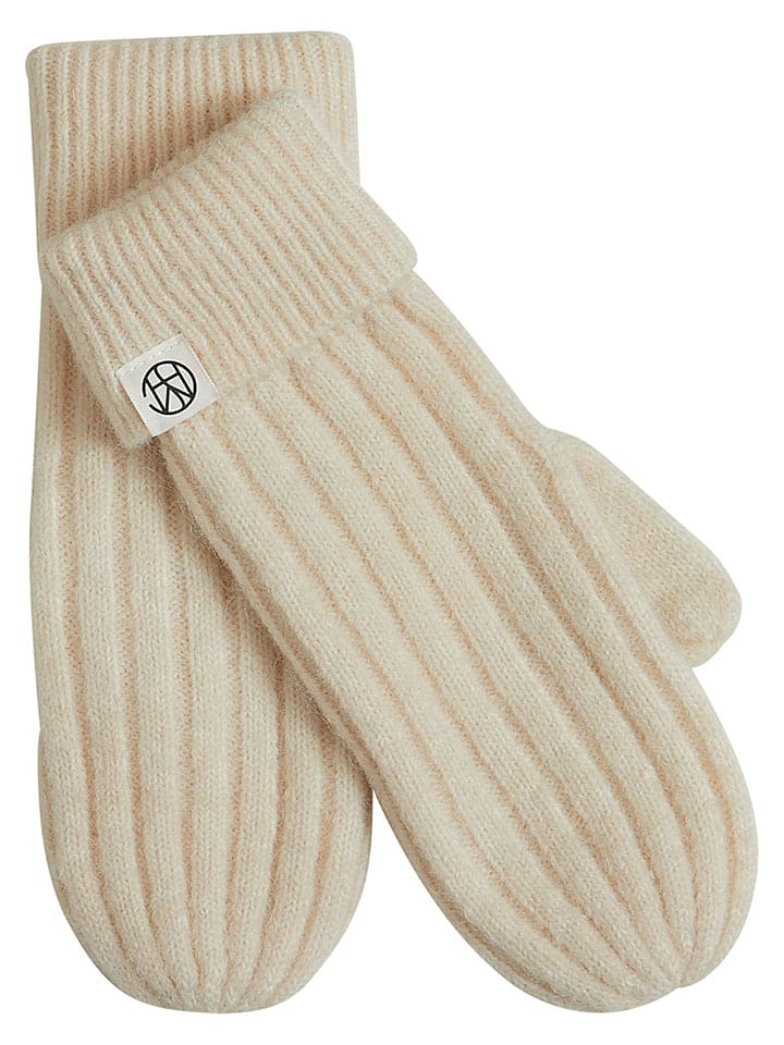 MOSS COPENHAGEN Fäustlinge "Hope" in Creme - onesize