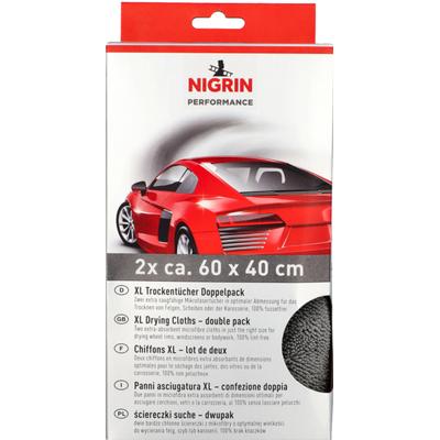 NIGRIN Poliertuch Mikrofaser-Trockentücher Duo Pack 108473