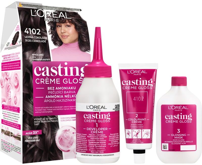 L’Oréal Paris Casting Creme Gloss coloration cheveux teinte 4102 Iced Chocolate 1 pcs