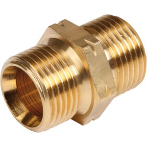 Rothenberger-Industrial Gasschlauch-Verbinder 540255E, gerade, beidseitiges Gewinde links außen 3/8 Zoll