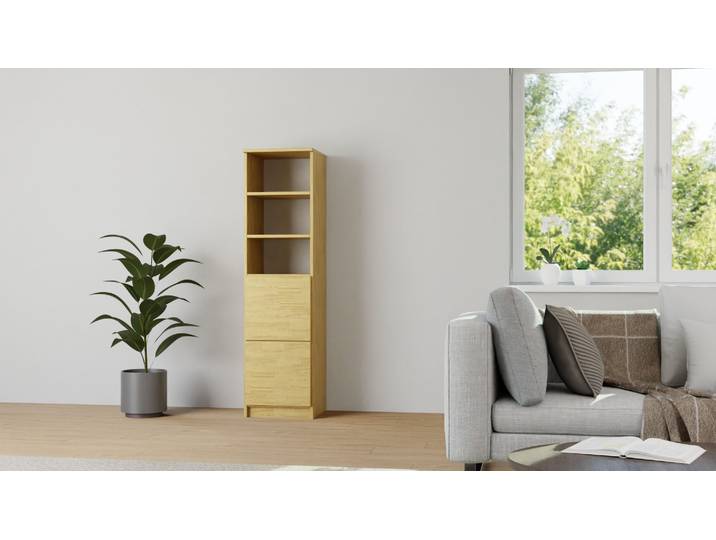 Schlichtes Highboard Eiche Natur geölt
