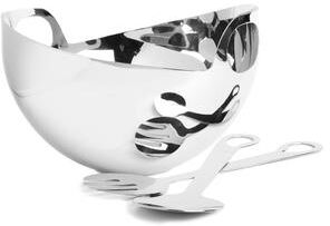Alice Pazkus Stainless Steel Salad Bowl With Server Set