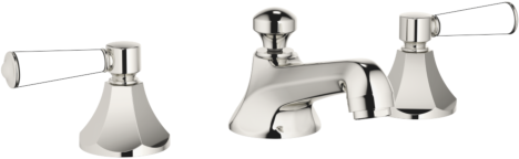 Dornbracht Madison Flair Dreiloch-Armatur 20700370-08 für Waschtisch, mit Ablaufgarnitur, platin