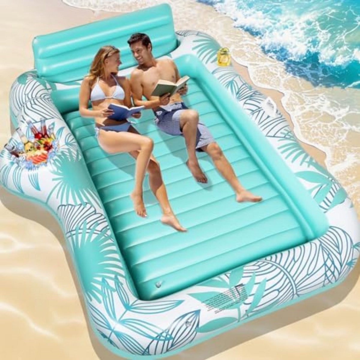 Opblaasbaar Tanning Pool Bed voor in het zwembad