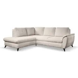 Ecksofa Geneva Stoff Beige Creme