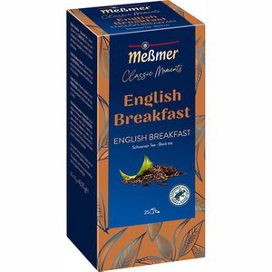 Meßmer Tee Classic Moments English Breakfast, Schwarztee-Mischung nach englischer Art, 43,75 g, 25 Beutel