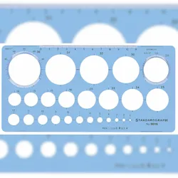 Standardgraph Schablone Kreise 25 Kreise