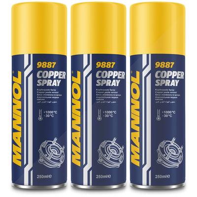 Mannol 3x 250 ml Copper Spray Kupferspray [Hersteller-Nr. 9887]