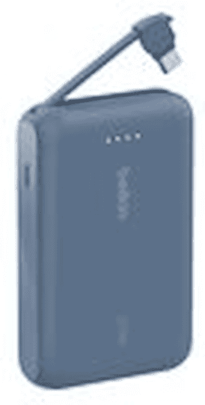 Belkin 10k PD20W Integrated USB-C Cable Power Bank, Blue