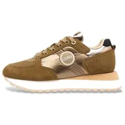 Colmar für Damen. TRAVIS-A Travis Authentic Sneaker aus Wildleder in Khaki (39), Braun, 3 bis 5 cm, Schnürsenkel, Lässig, Grün