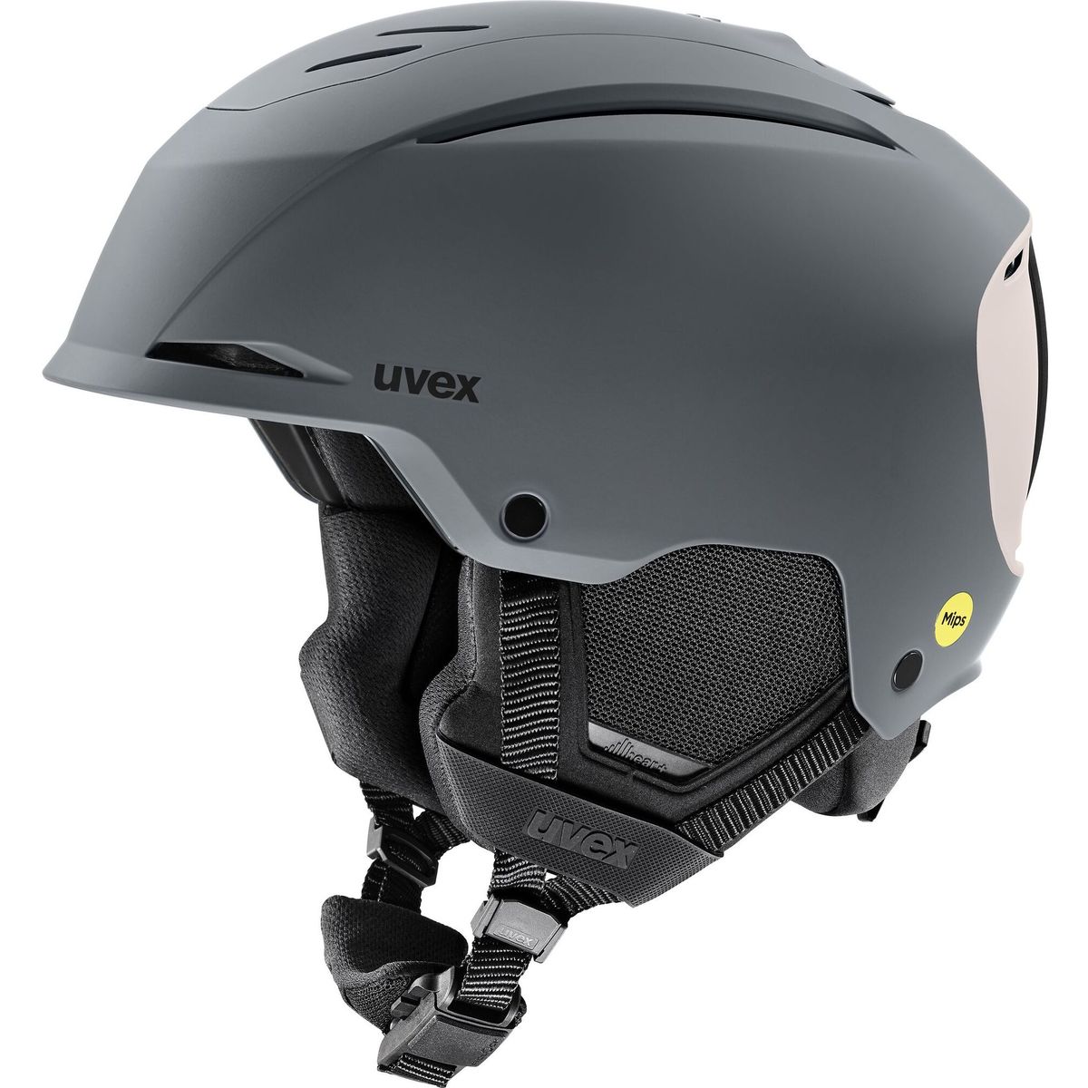 Uvex Resolution Mips rhino-warm grey matt 52-55 cm S5663321203