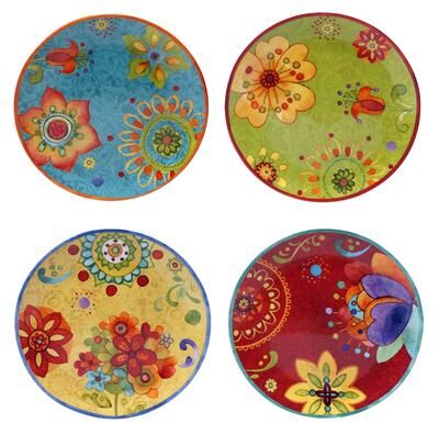 "Certified International 8.75"" Salad/Dessert Plates (Set of 4)"
