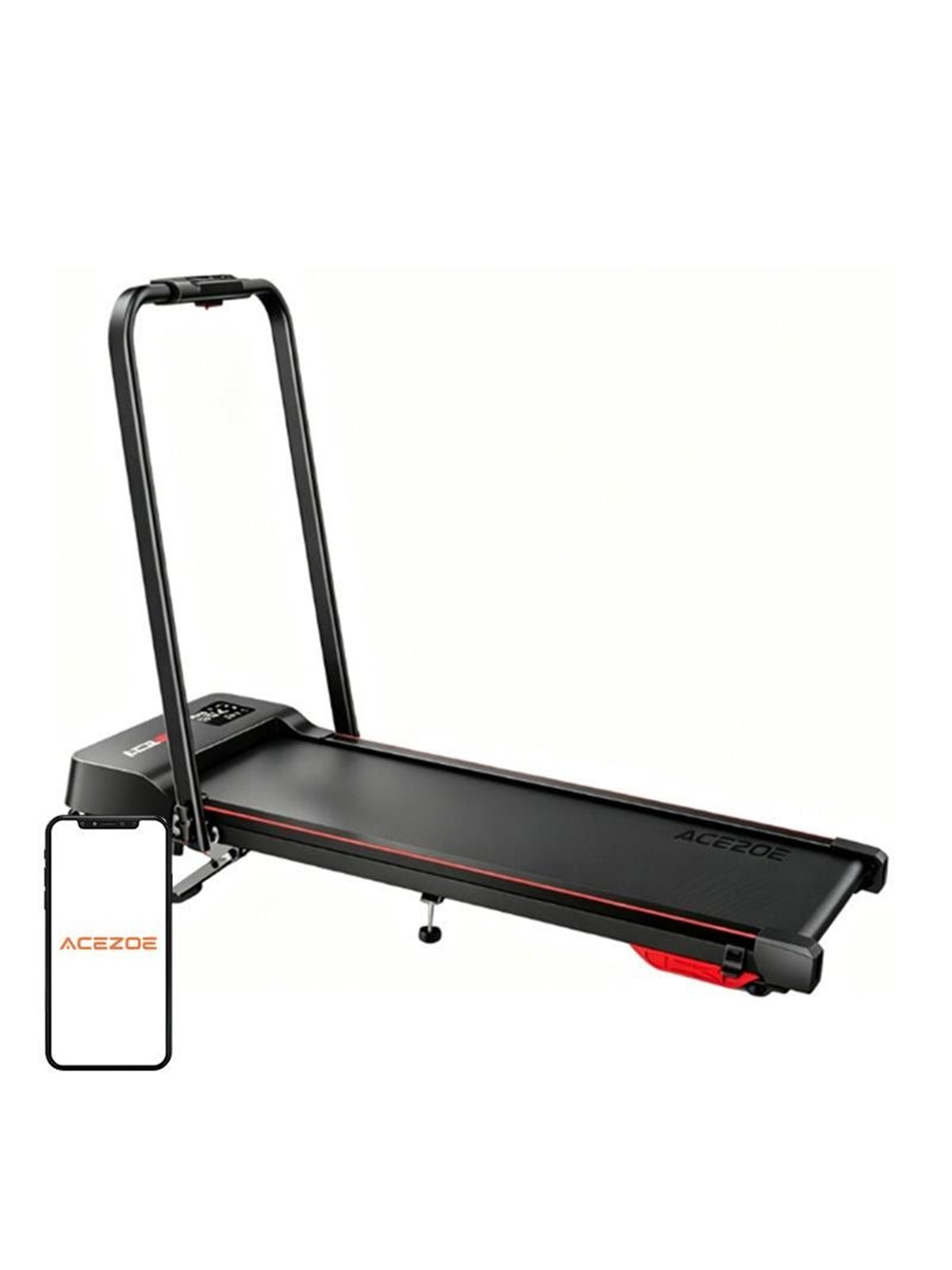 UTRAI ACEZOE P12 Faltbares elektrisches Laufband (Schwarz und Rot)