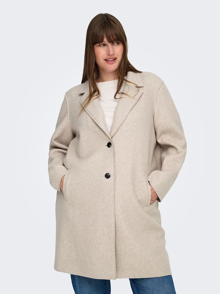 ONLY Carmakoma Übergangsmantel "Carrie" in Beige - S-42/44